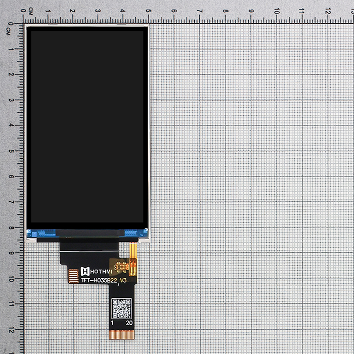 3.5-inch sunlight-readable TFT LCD IPS full-viewing angle 480x800 MIPI DSI interface ST7701S